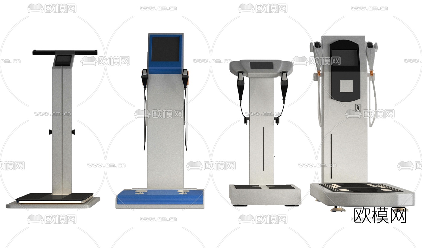 现代健身器材体测仪3d模型下载