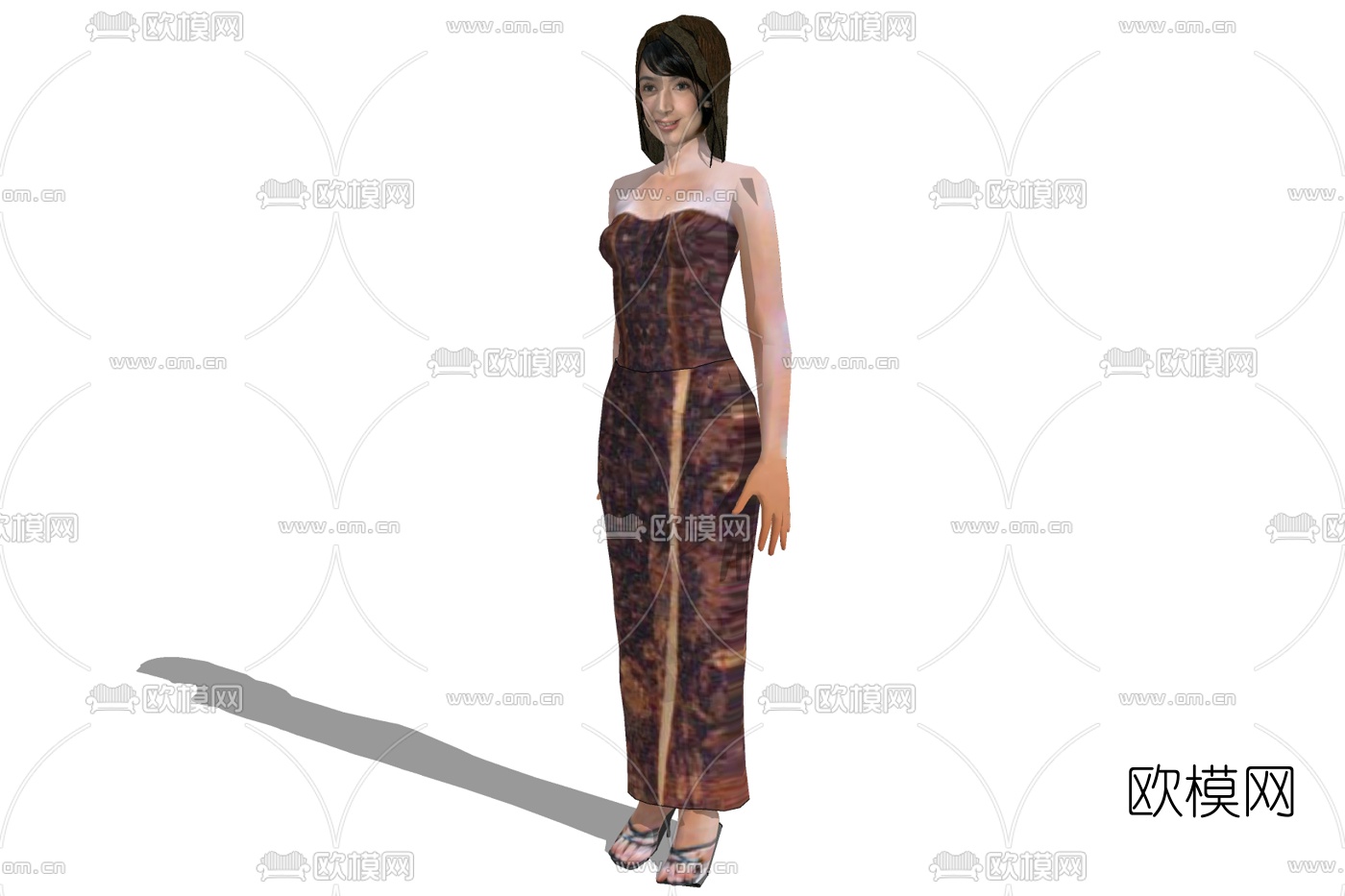 现代女性人物免费su模型
