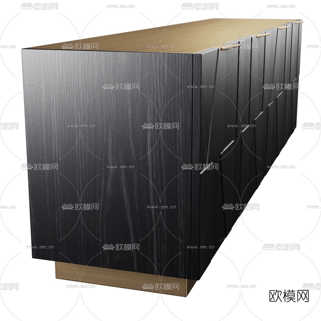 现代轻奢餐边柜3d模型
