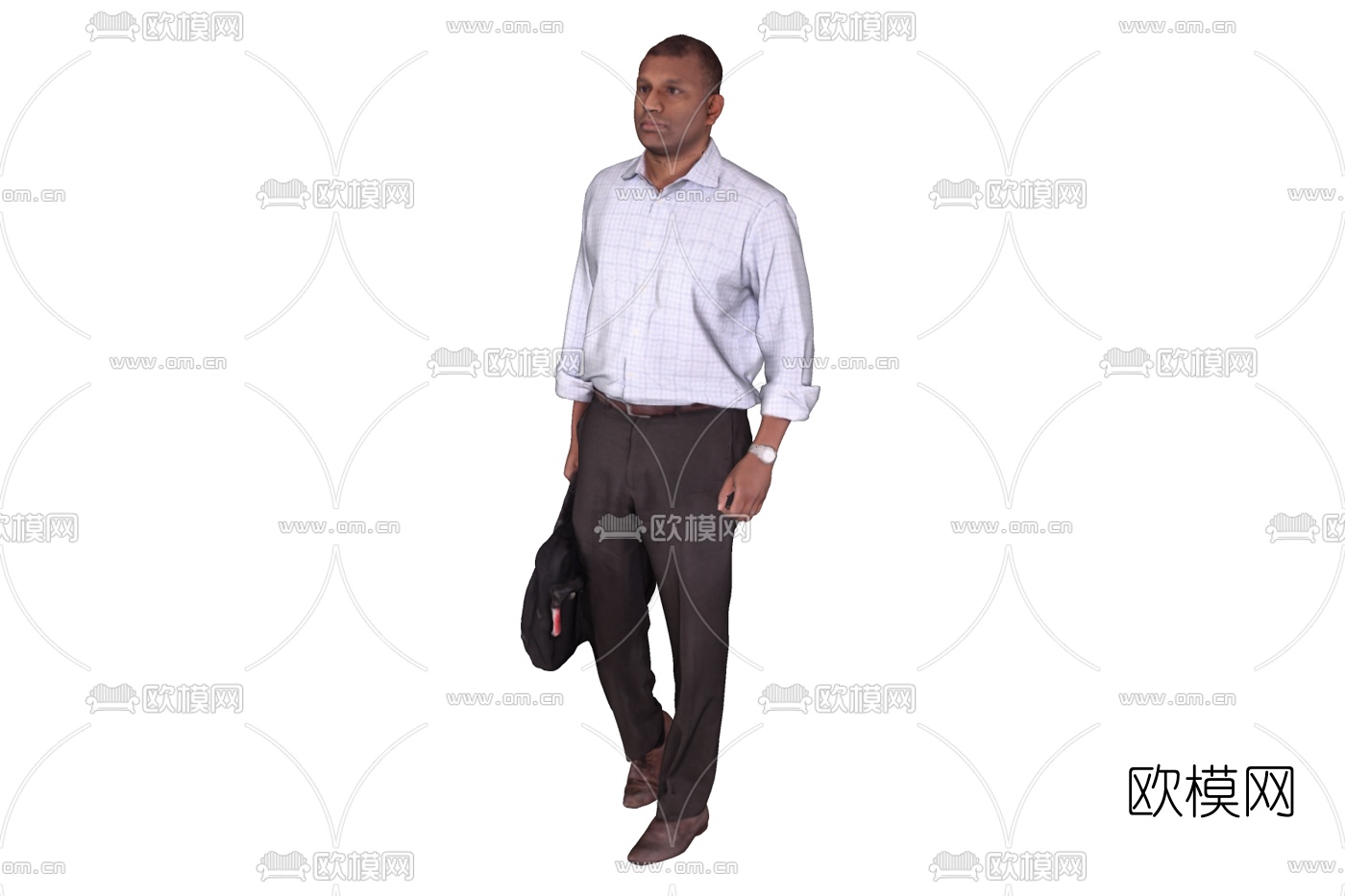 现代提包男人su模型下载