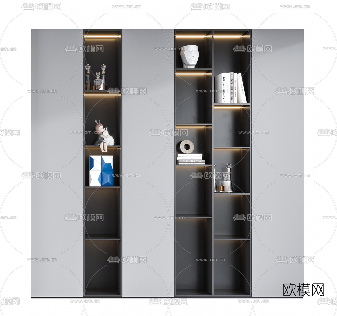 现代鞋柜装饰柜3d模型