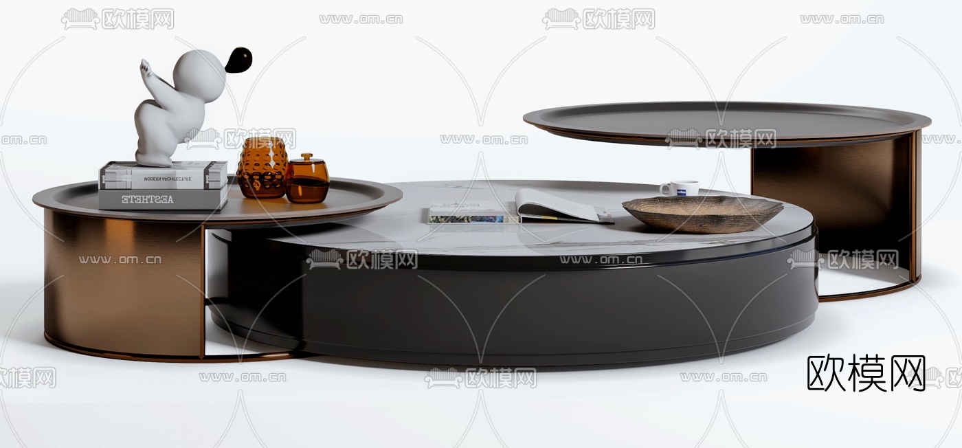 现代时尚茶几3d模型