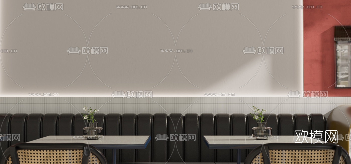 北欧西餐厅3d模型