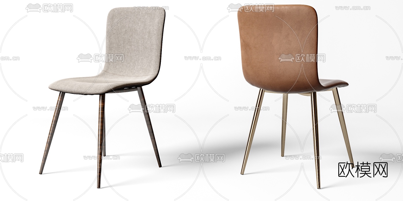 北欧餐椅单椅3d模型下载（渲染图3）