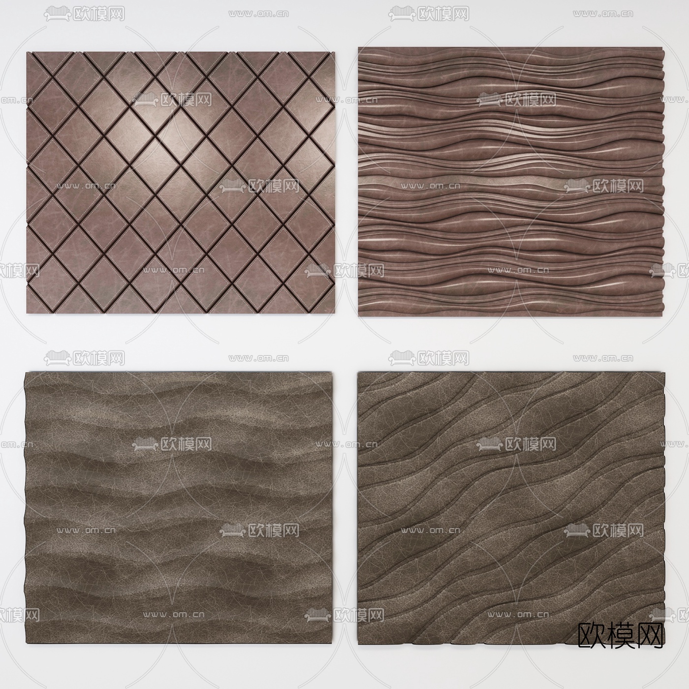 现代软包硬包3d模型下载（渲染图3）