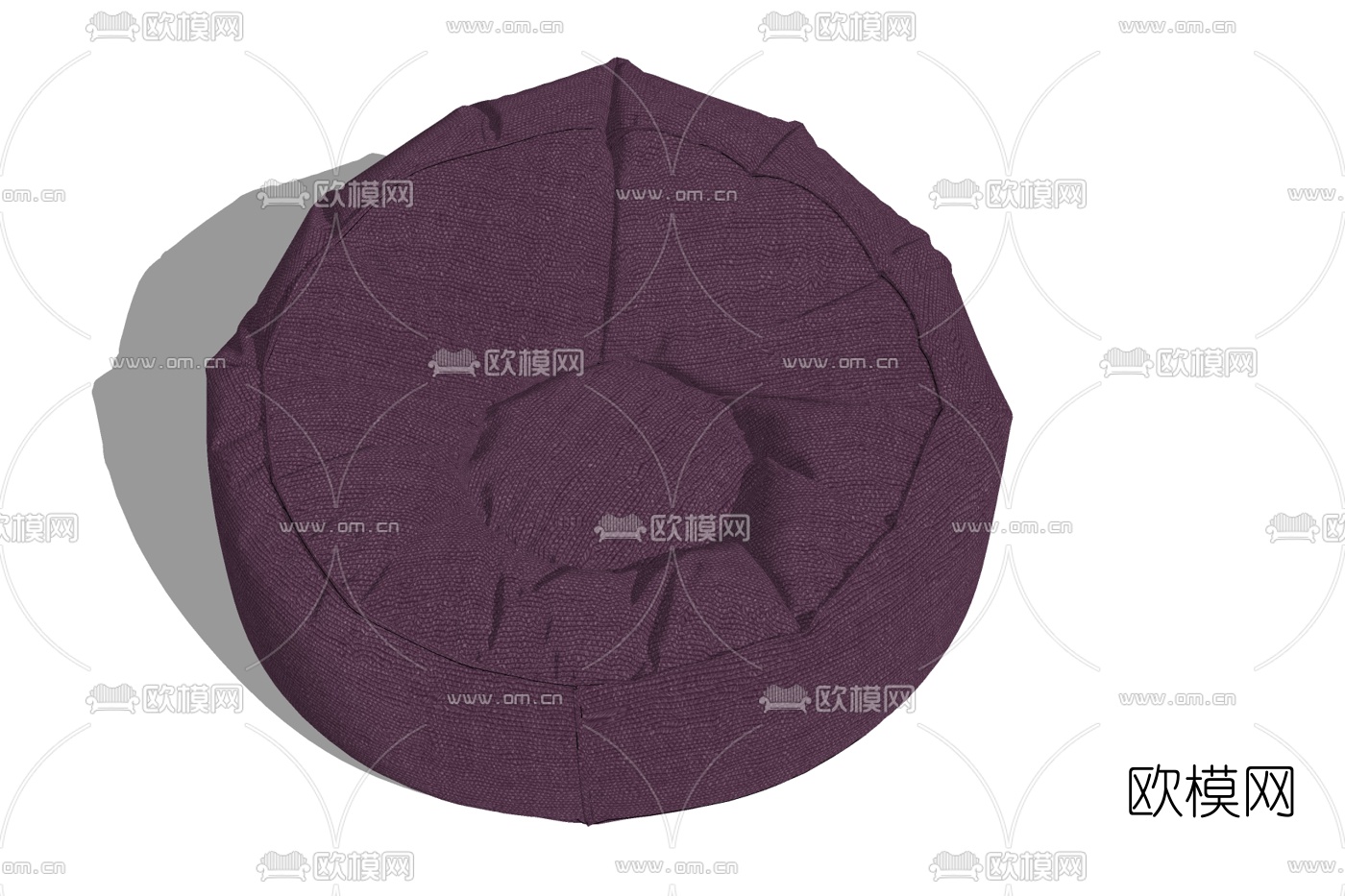 现代布艺休闲沙发免费su模型下载