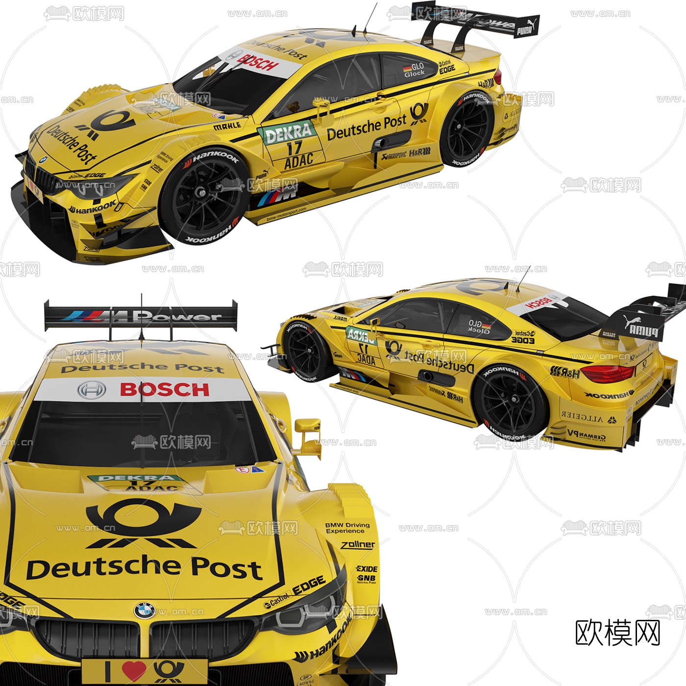 现代宝马赛车3d模型下载