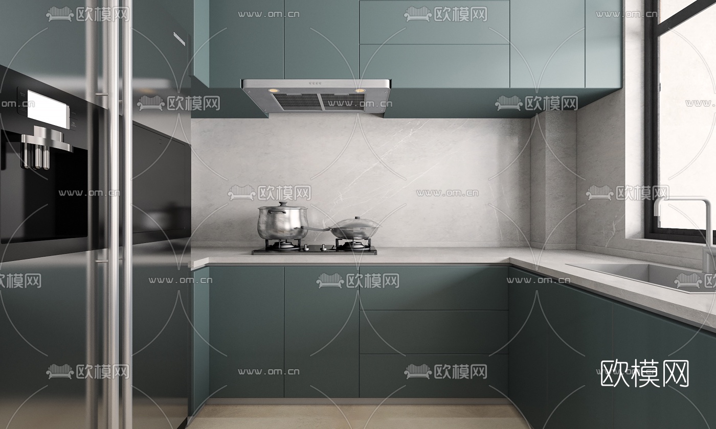 现代客厅3d模型