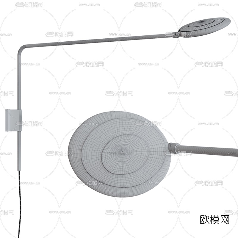 现代简易壁灯3d模型
