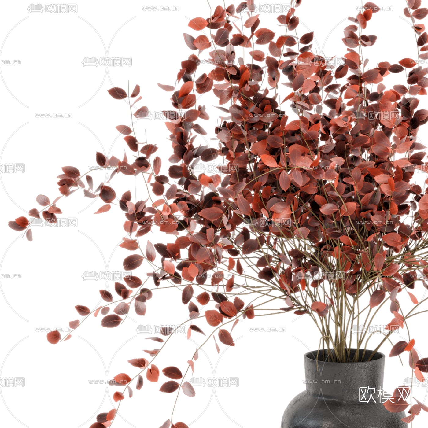 现代花瓶花艺摆件3d模型