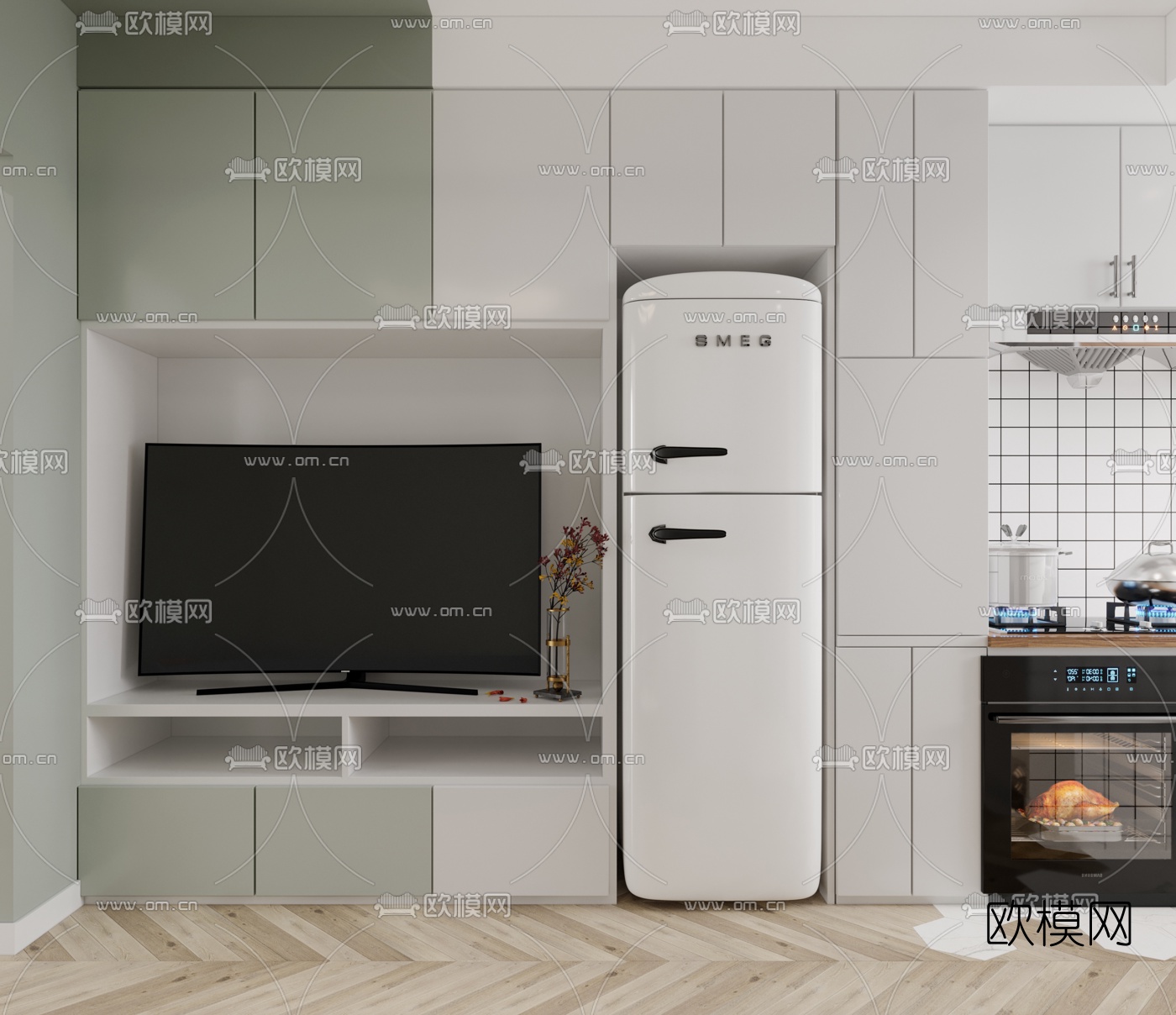 北欧简约公寓3d模型