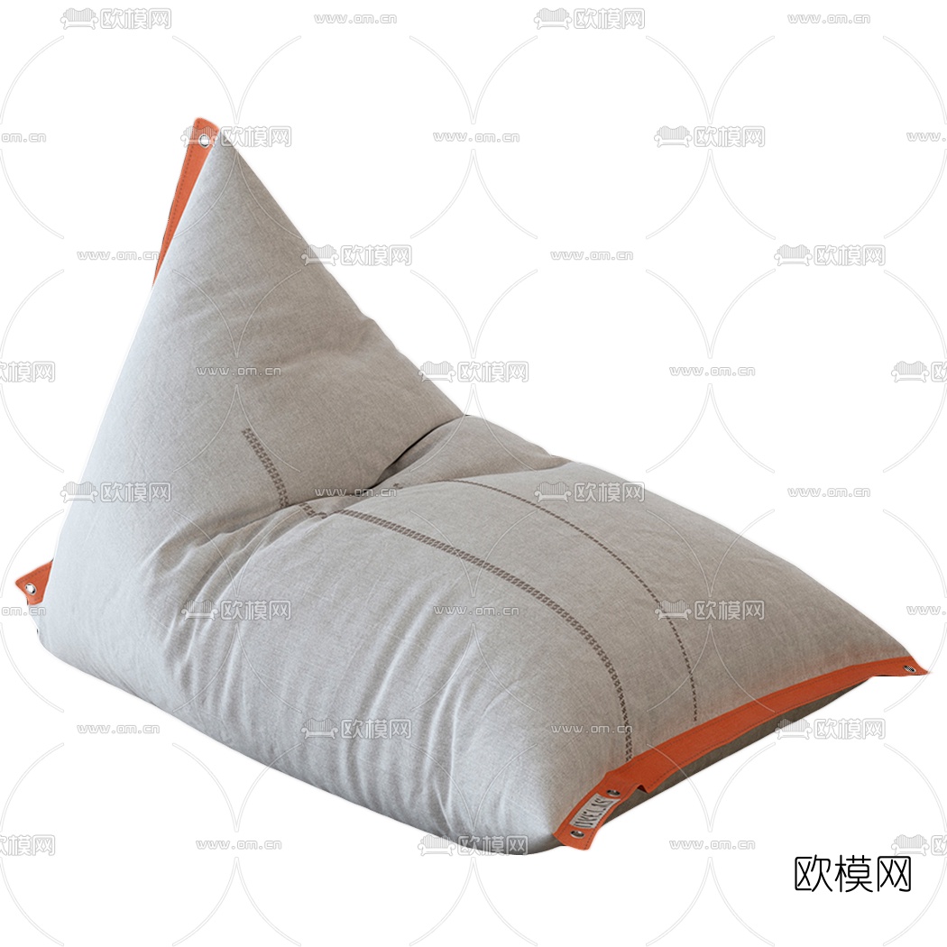现代布艺懒人沙发3d模型
