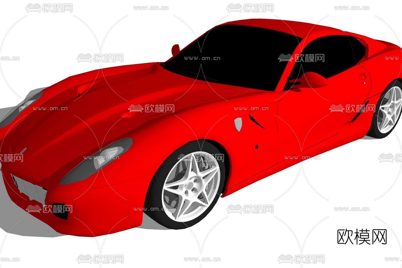 现代跑车su模型下载
