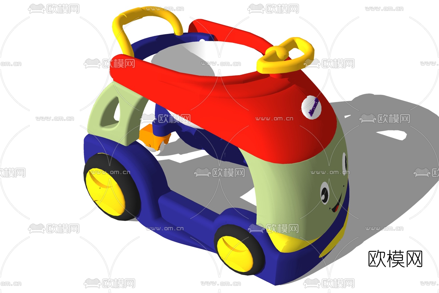 现代儿童车su模型下载