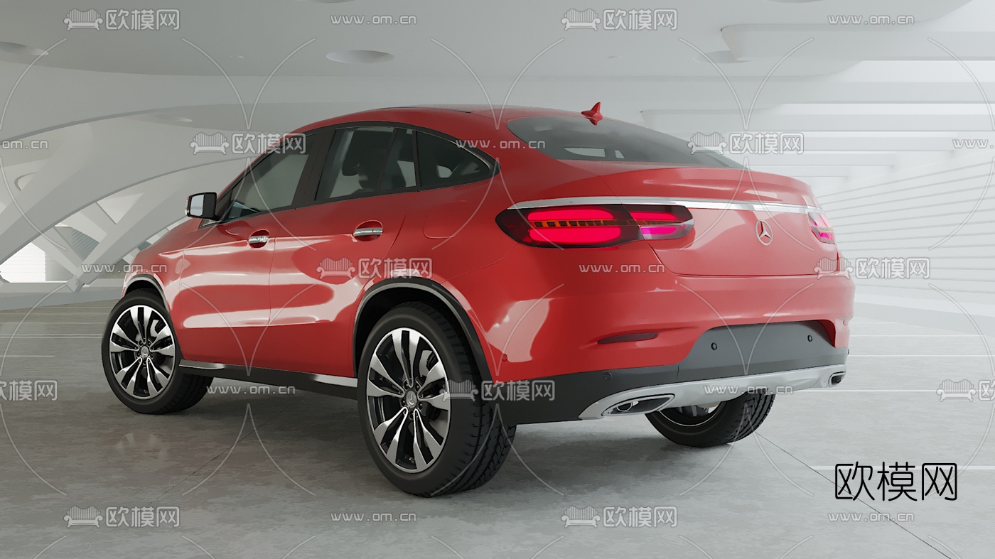 现代奔驰GLE轿跑汽车3d模型