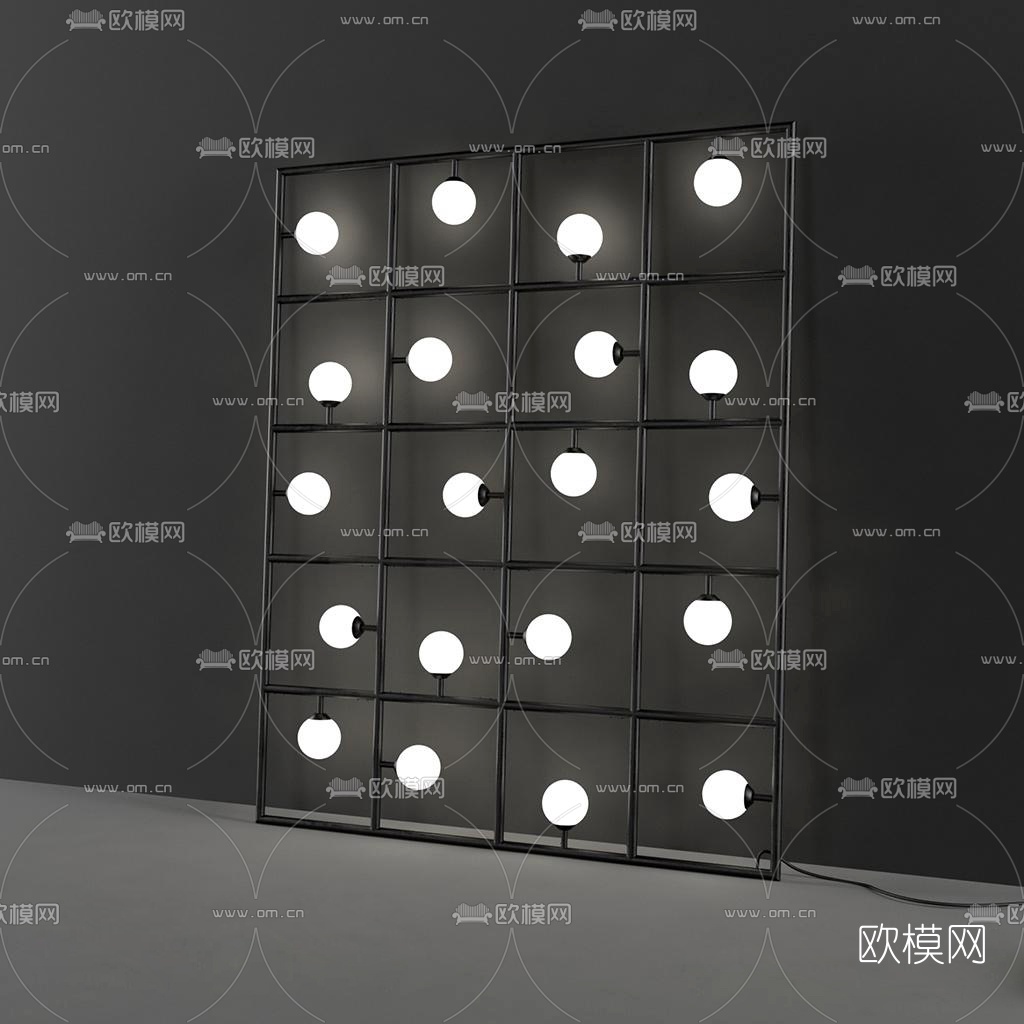工业风舞台灯免费3d模型