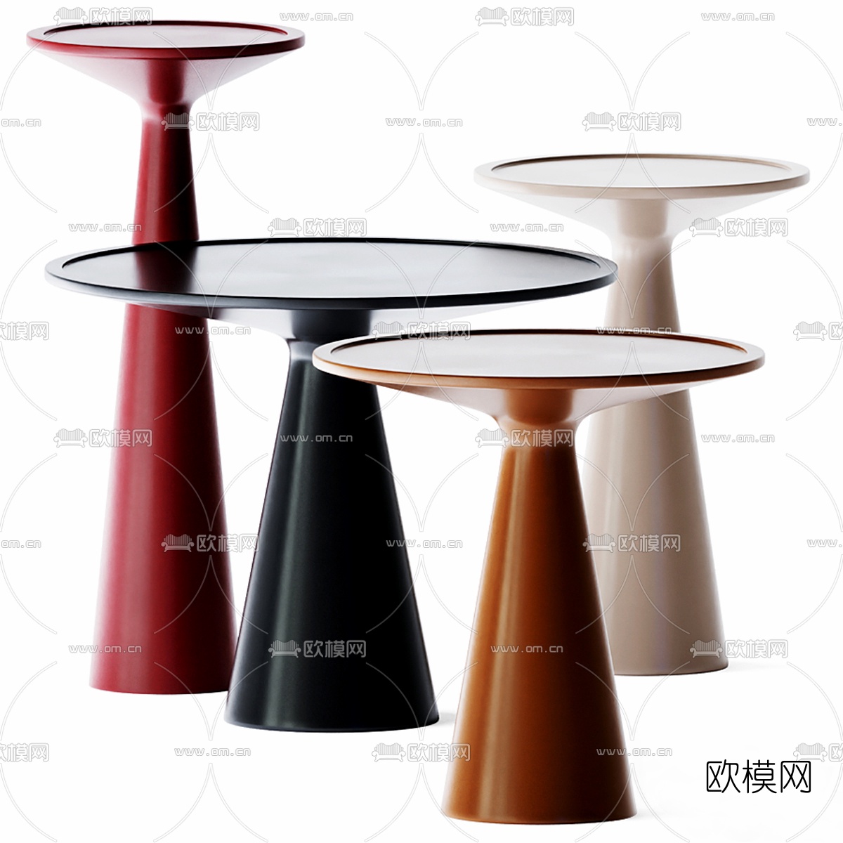 BAXTER 边几圆几3d模型下载