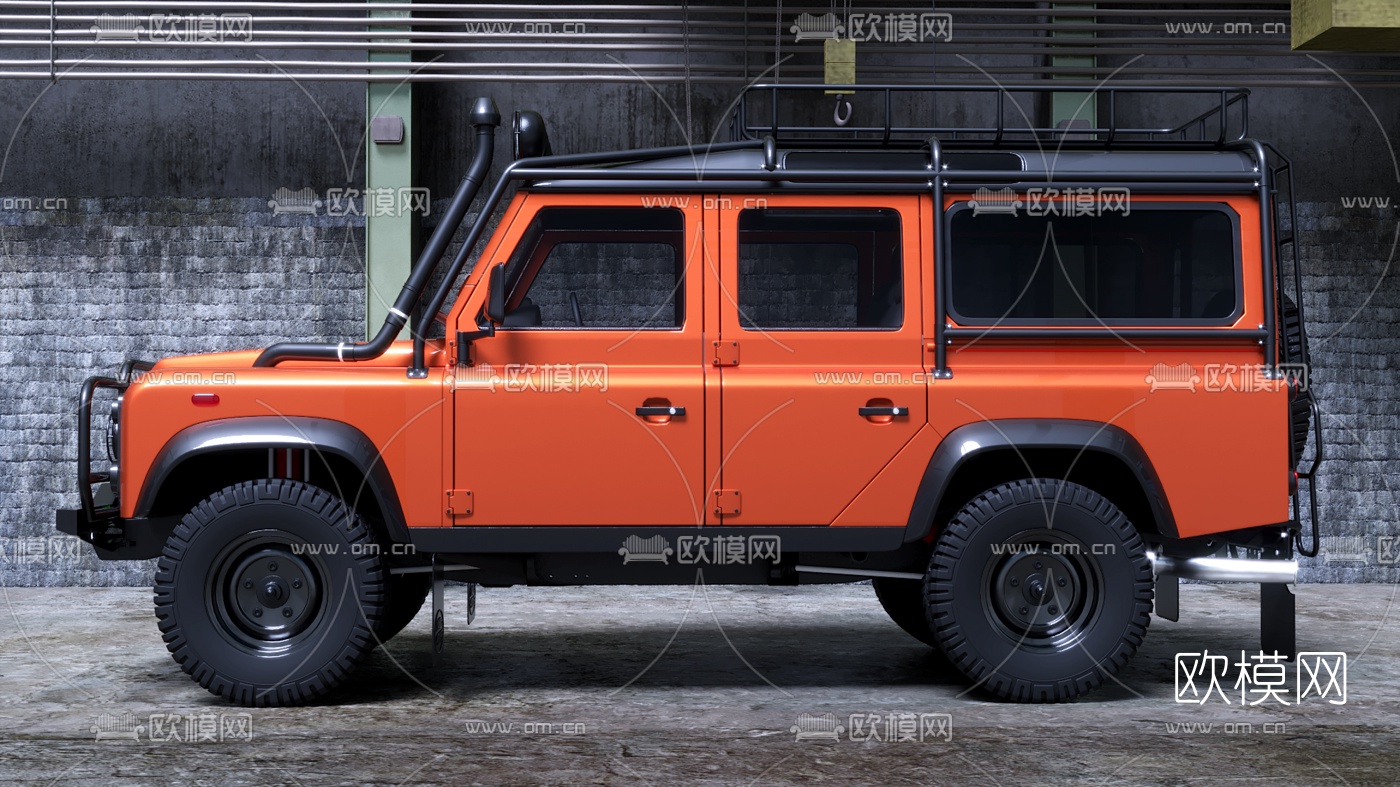 现代越野车汽车3d模型下载（渲染图3）