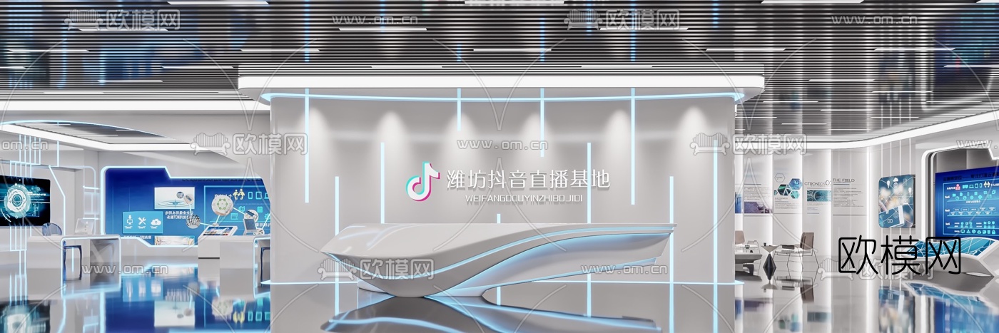 现代科技展厅3d模型