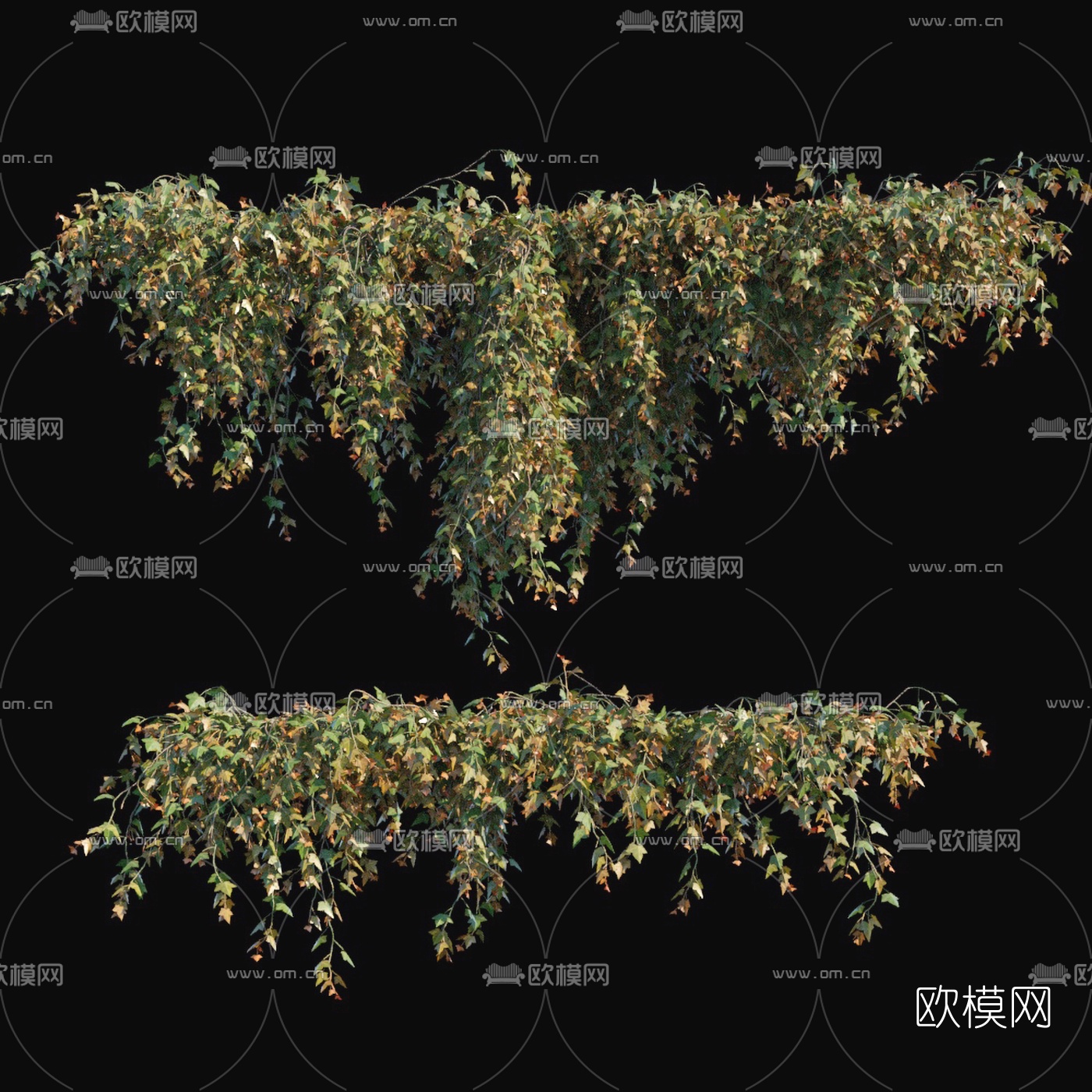 现代绿植藤蔓3d模型下载