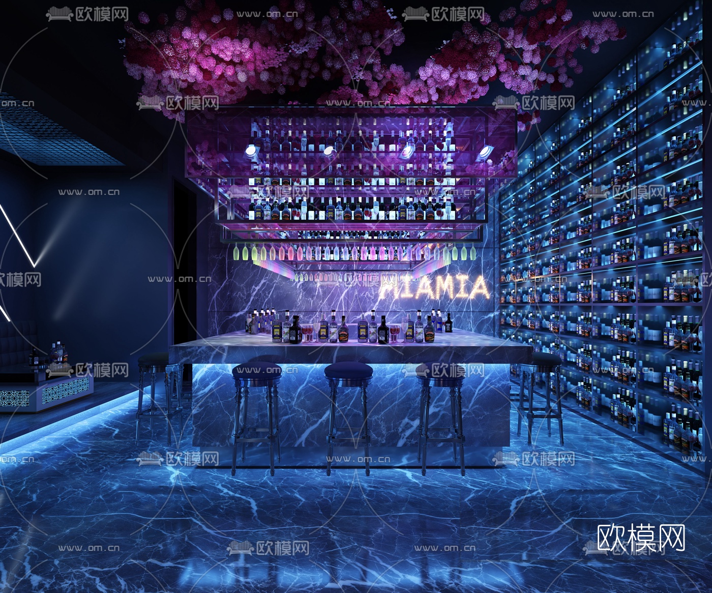 现代酒吧3d模型