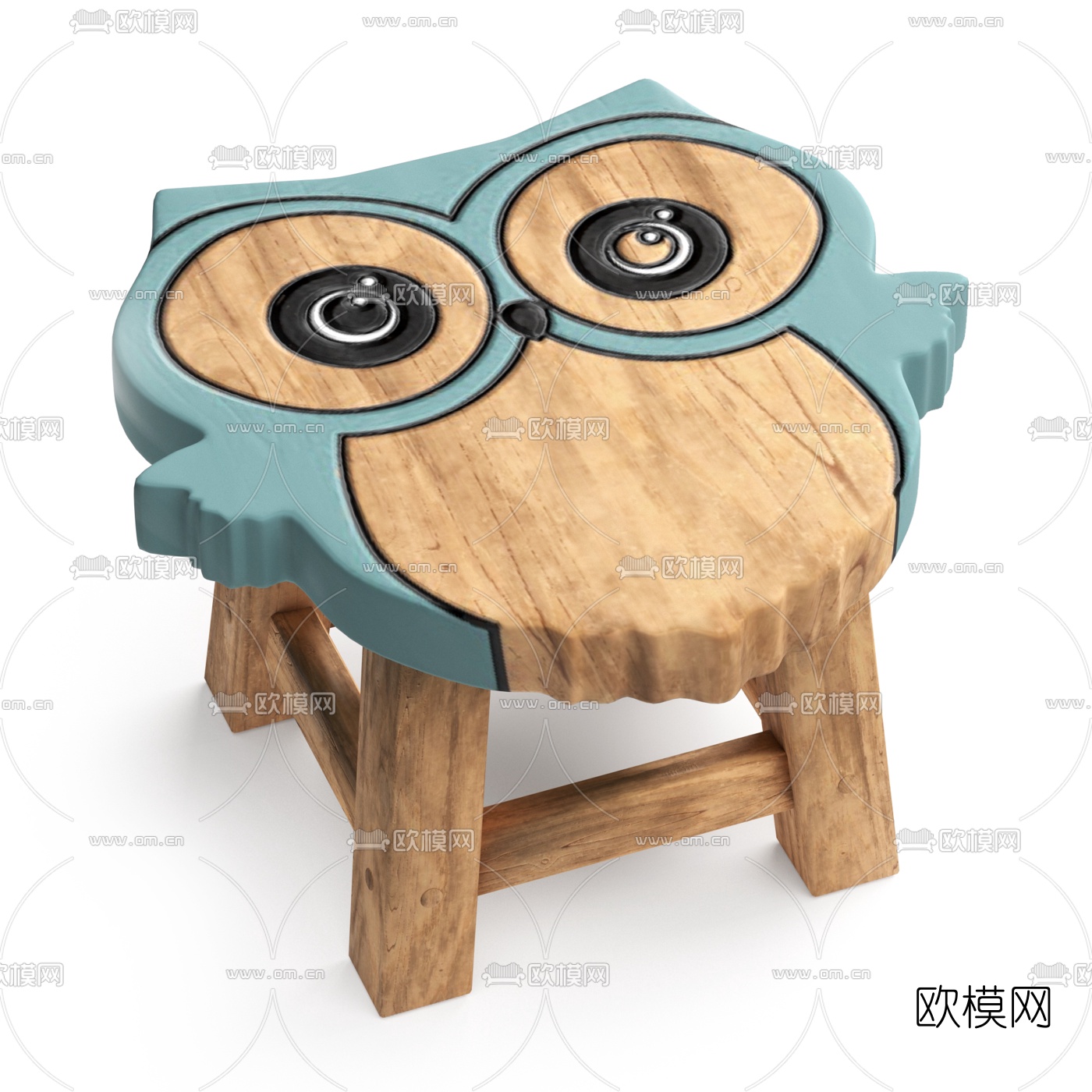 现代儿童卡通桌椅3d模型