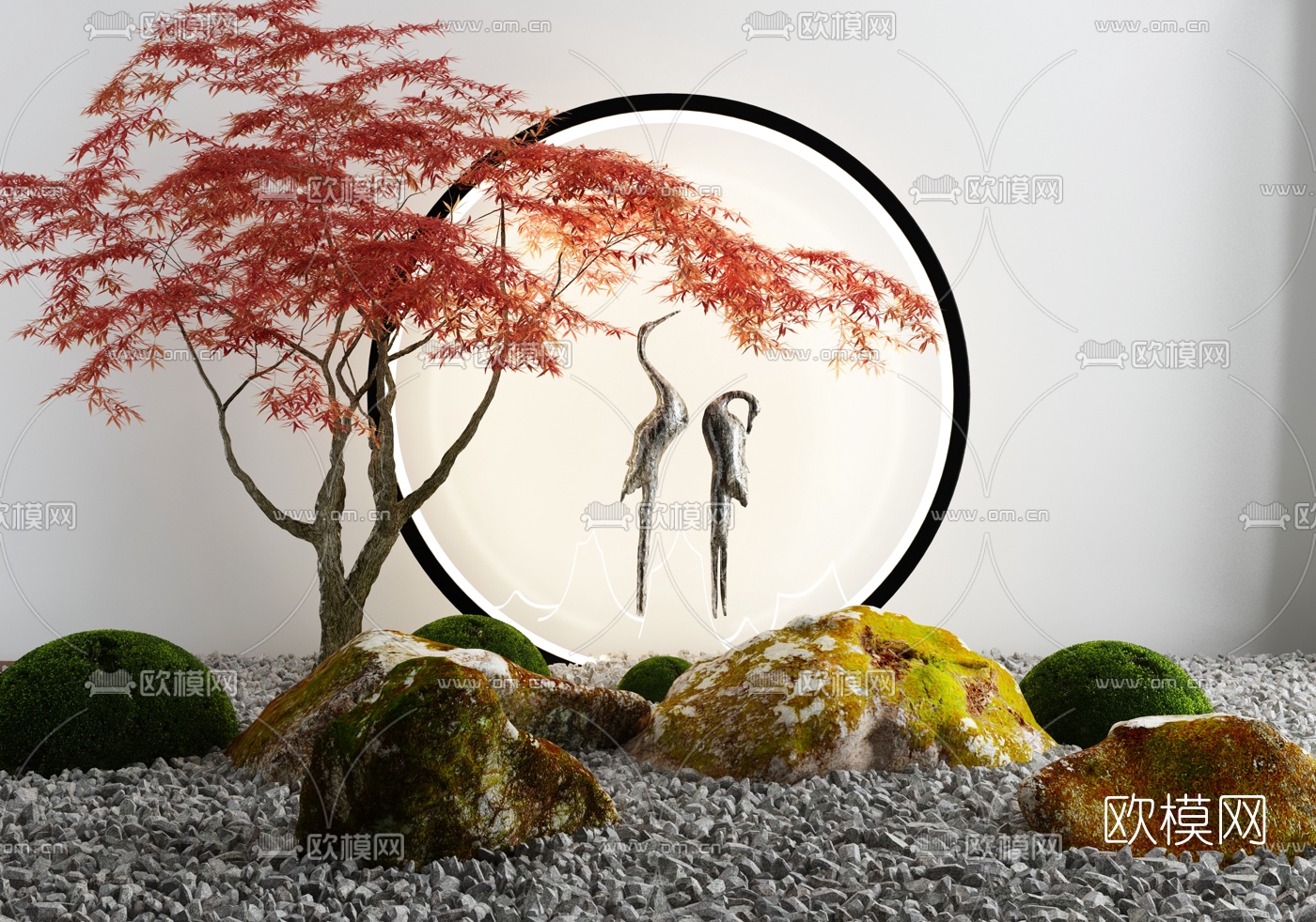 现代园林景观小品3d模型