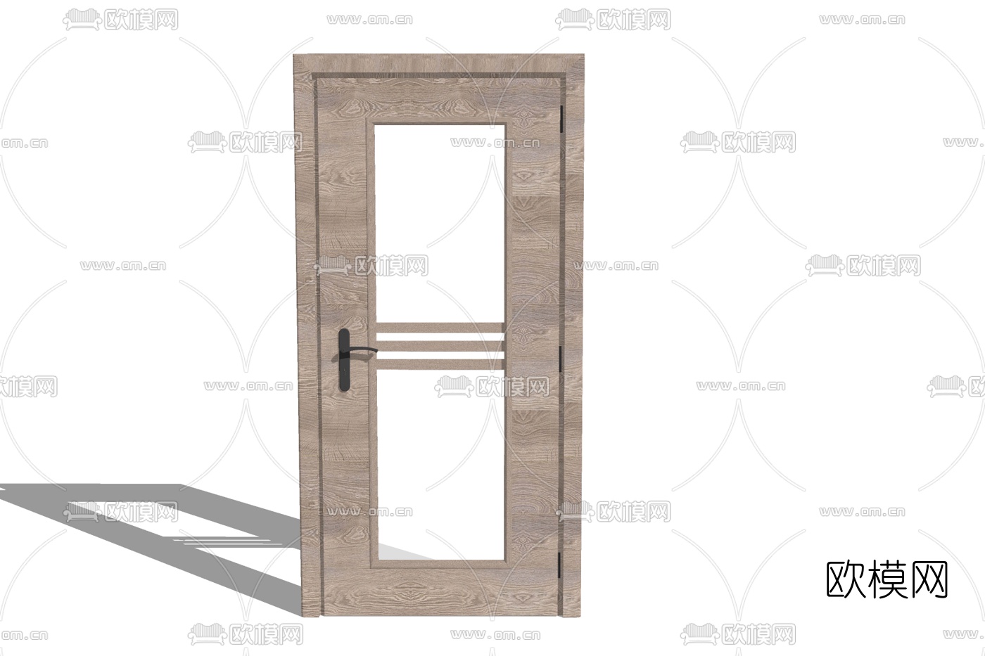 现代浴室单开门免费su模型下载