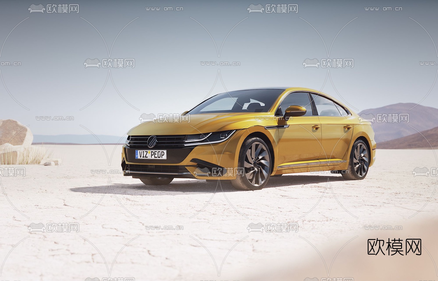 现代轿车汽车3d模型