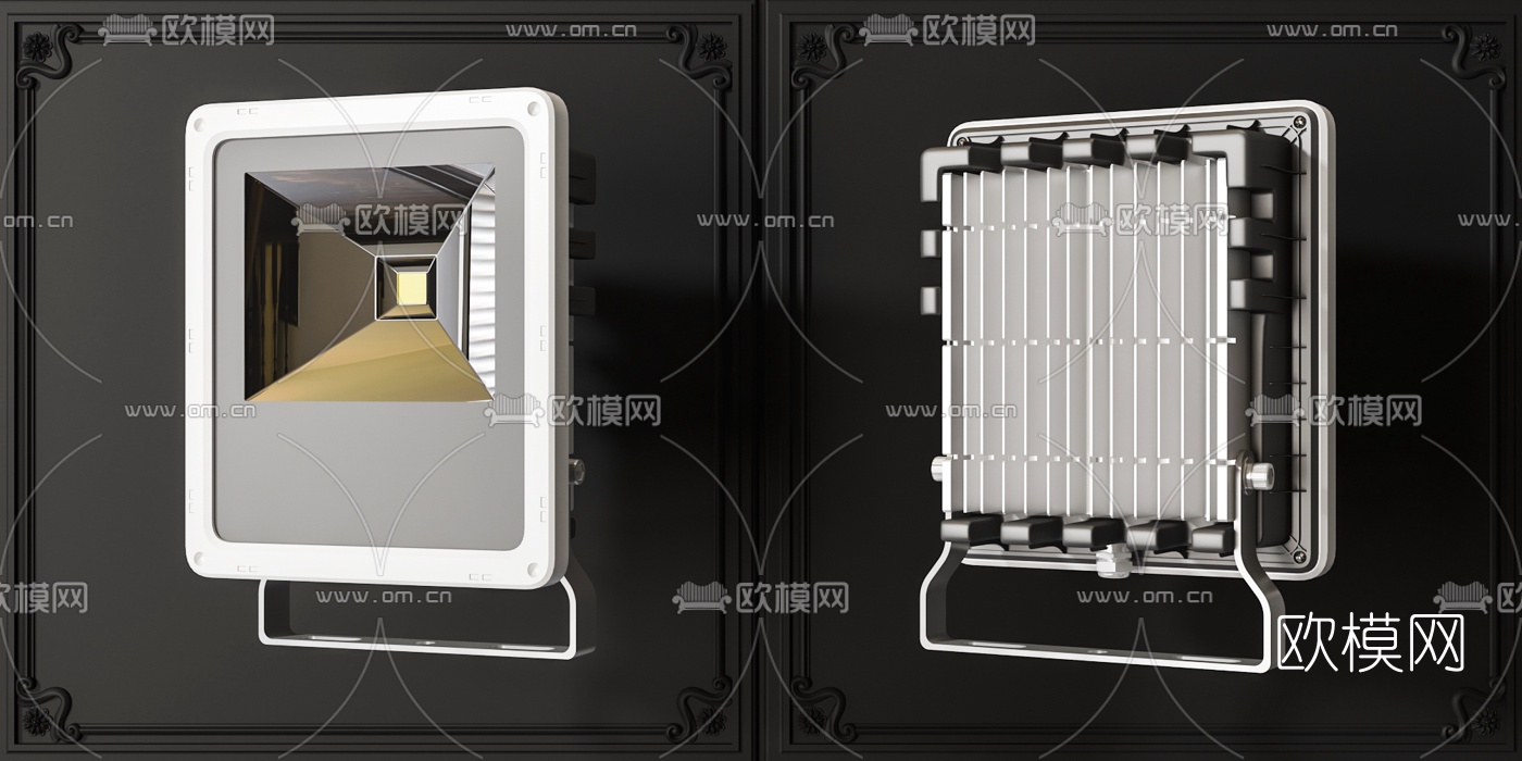 现代探照灯舞台灯3d模型