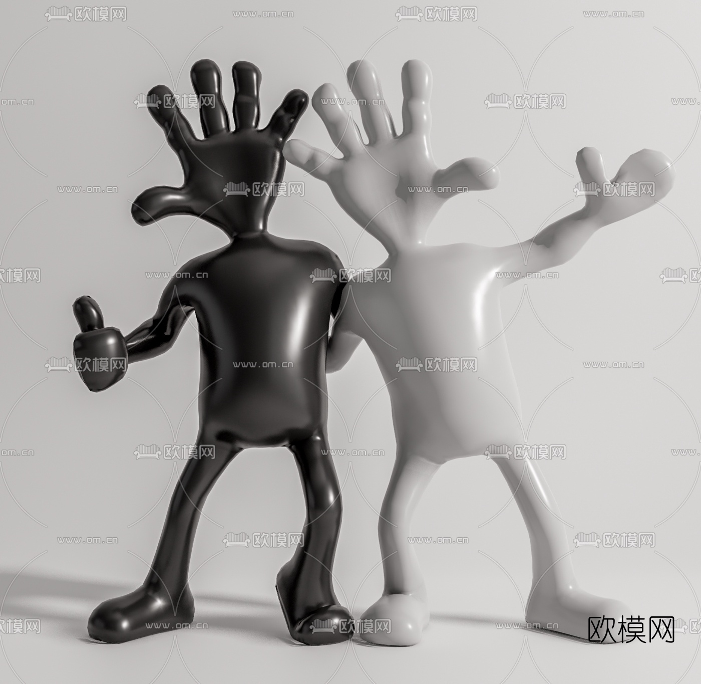 现代艺术雕塑su模型