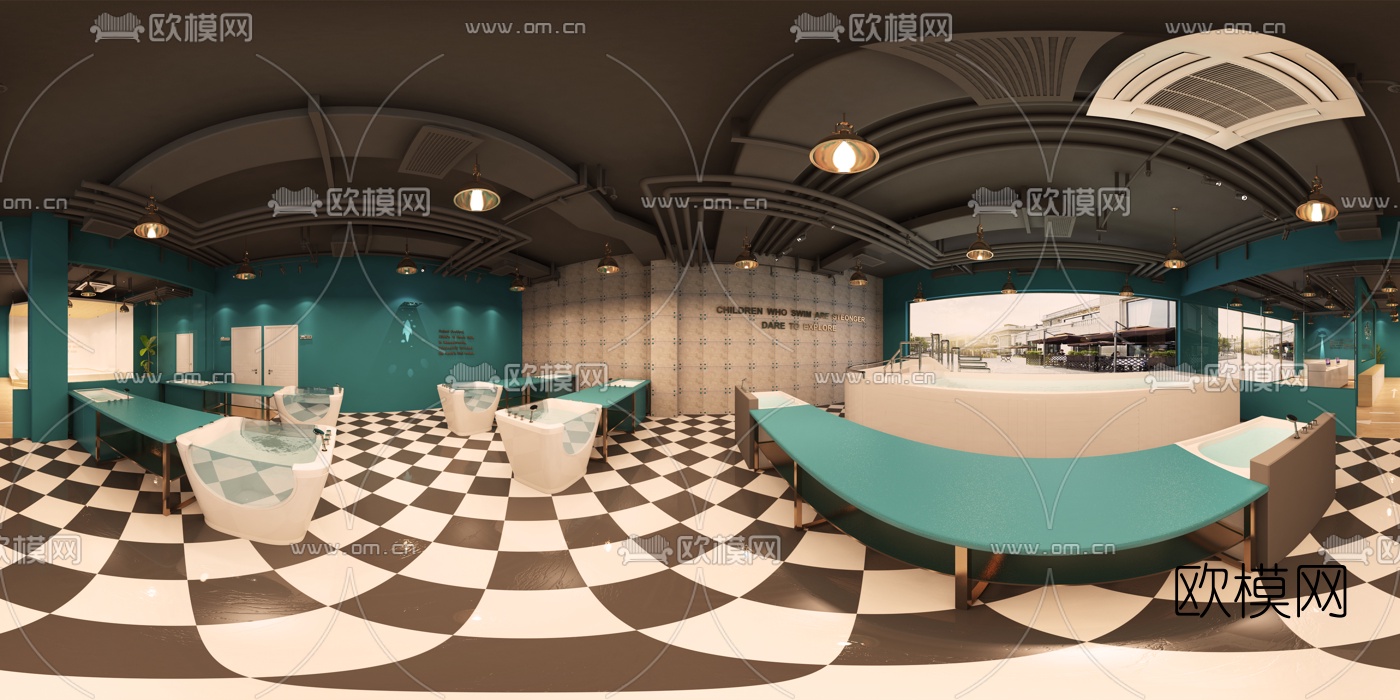 北欧儿童游泳馆免费3d模型下载（渲染图10）