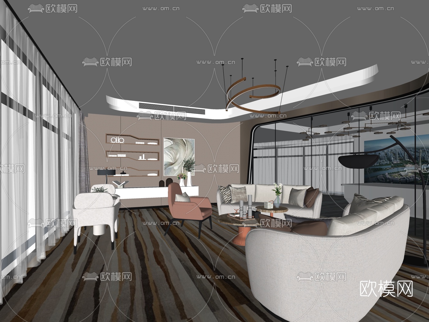 HWCD设计 深圳前海2030展示体验中心su模型