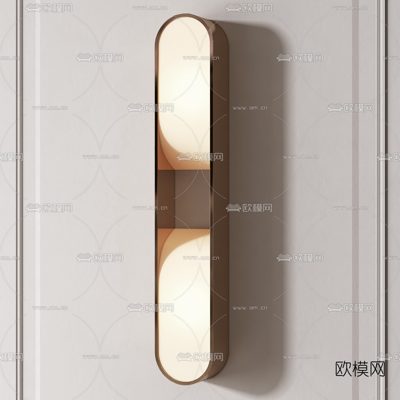现代创意壁灯组合3d模型下载（渲染图5）