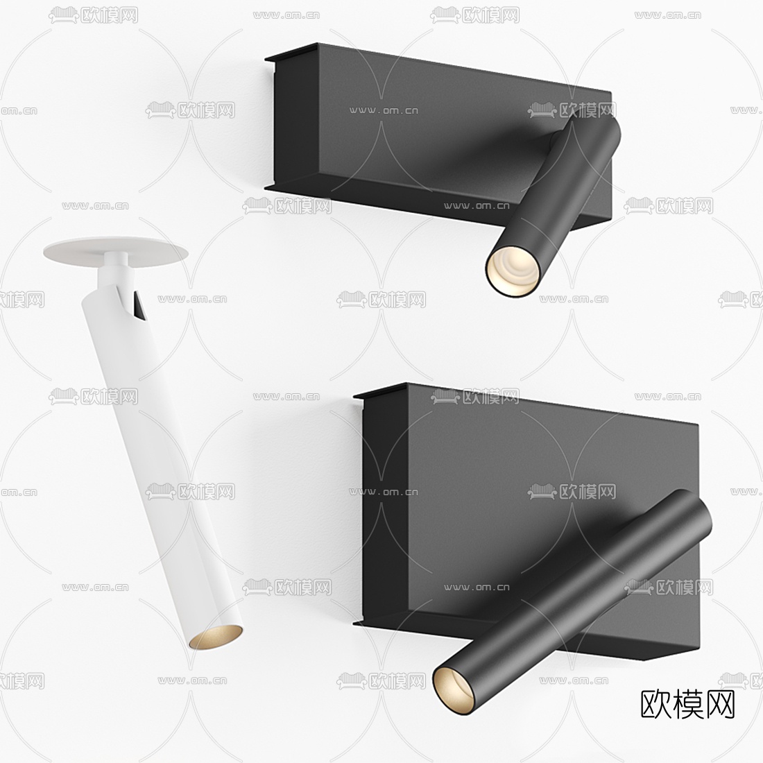 现代壁灯3d模型
