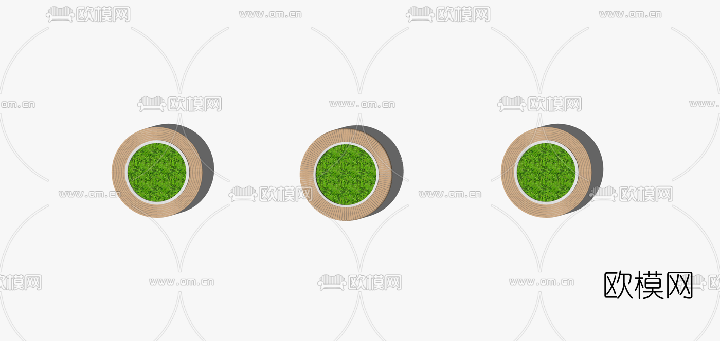 现代树池坐凳su模型下载（渲染图4）