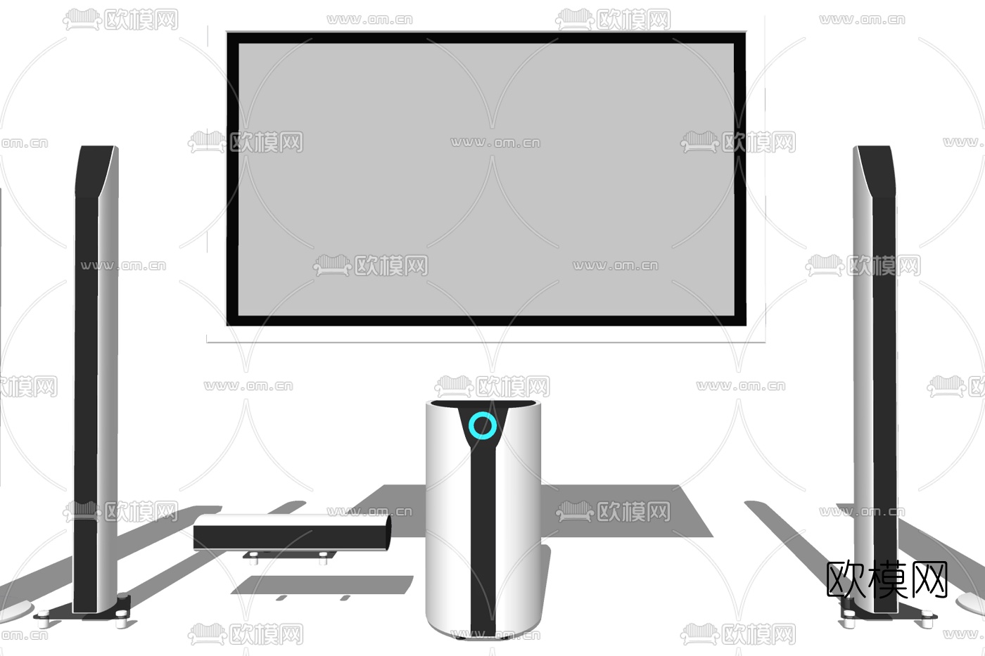 现代音响su模型下载