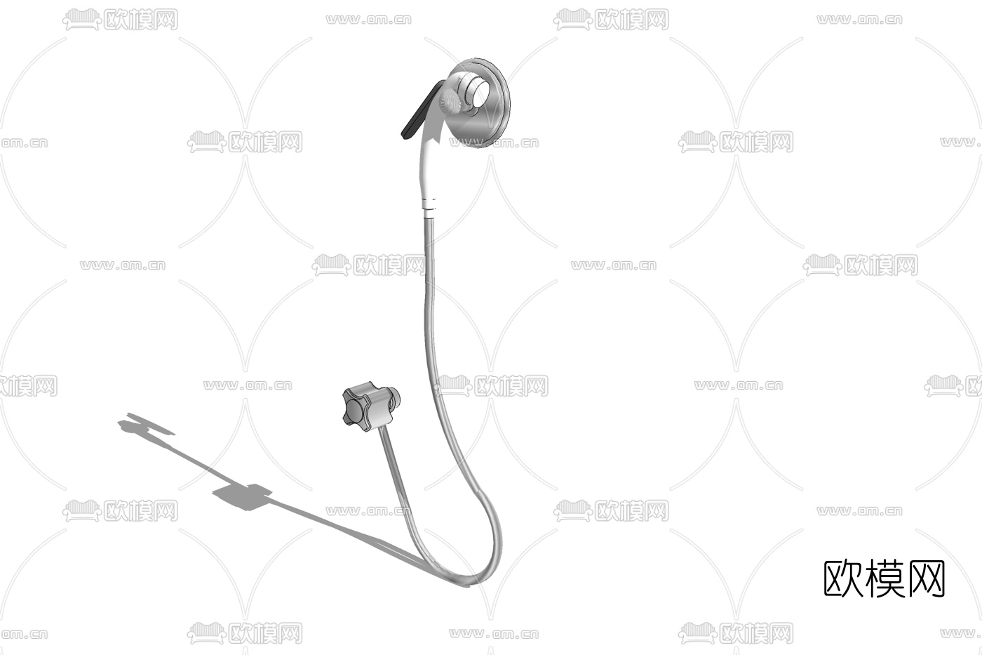现代淋浴花洒免费su模型