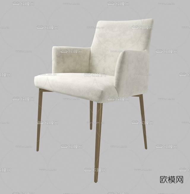 现代布艺休闲椅免费3d模型下载