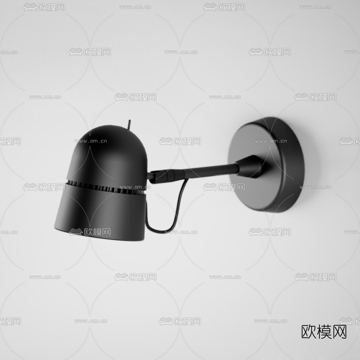 现代台灯壁灯免费3d模型下载（渲染图2）