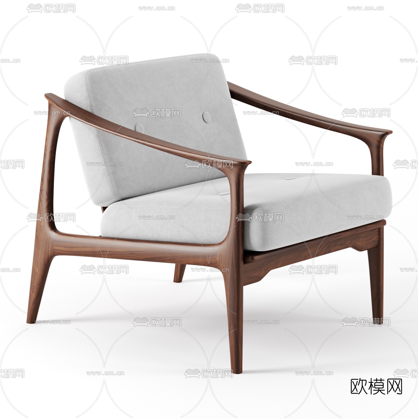 新中式休闲沙发3d模型