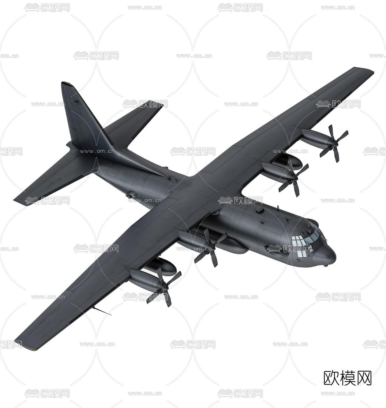 现代运输机航模玩具3d模型下载（渲染图3）
