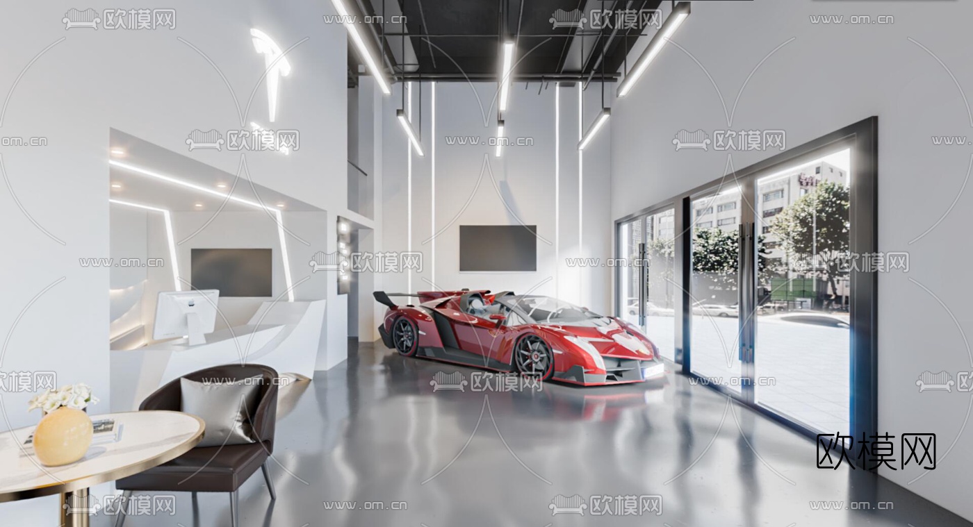 现代汽车4S店vr全景3d模型