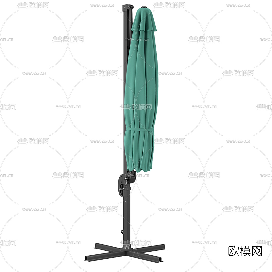 现代户外遮阳伞3d模型下载（渲染图3）