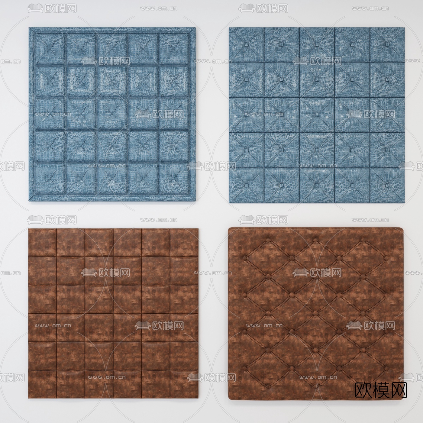 现代软包硬包3d模型下载（渲染图4）