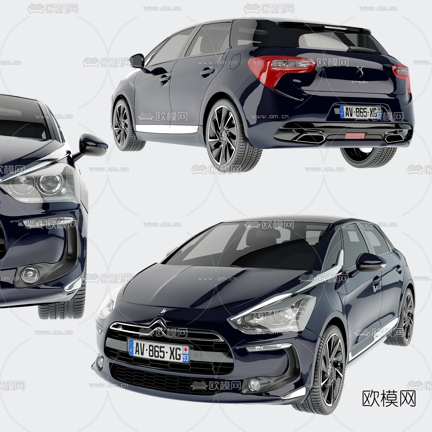 现代汽车3d模型