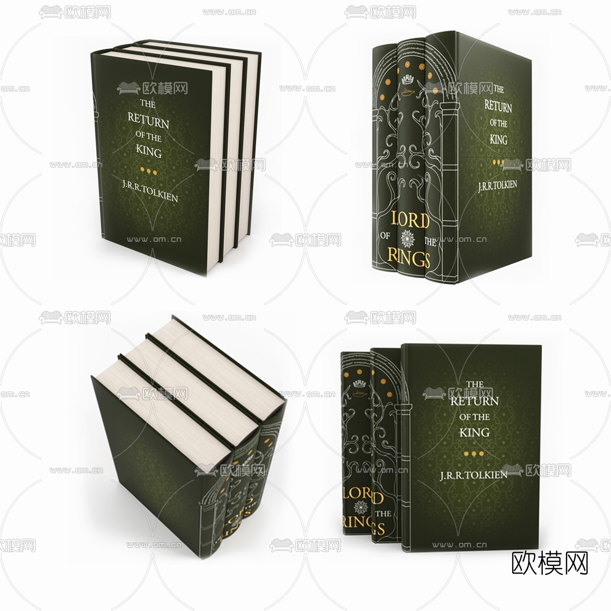 北欧书本书籍3d模型下载