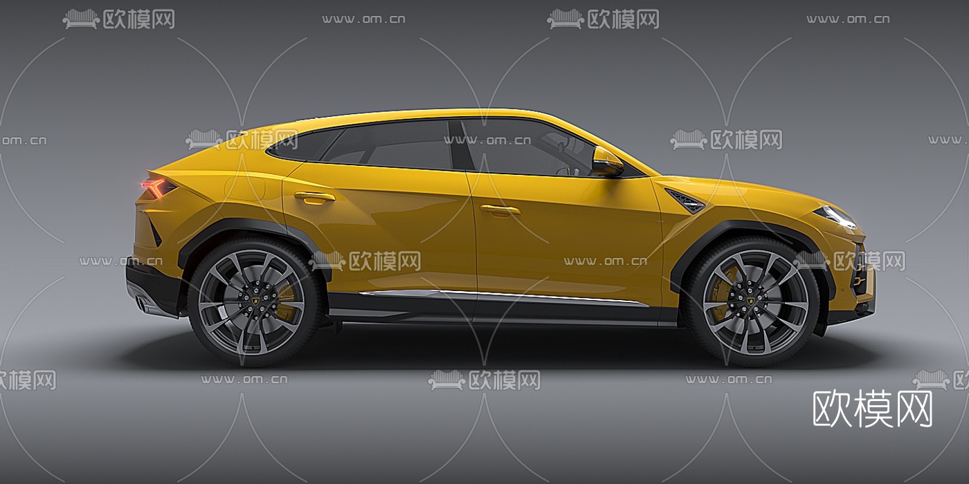 现代兰博基尼Urus越野车3d模型下载（渲染图3）
