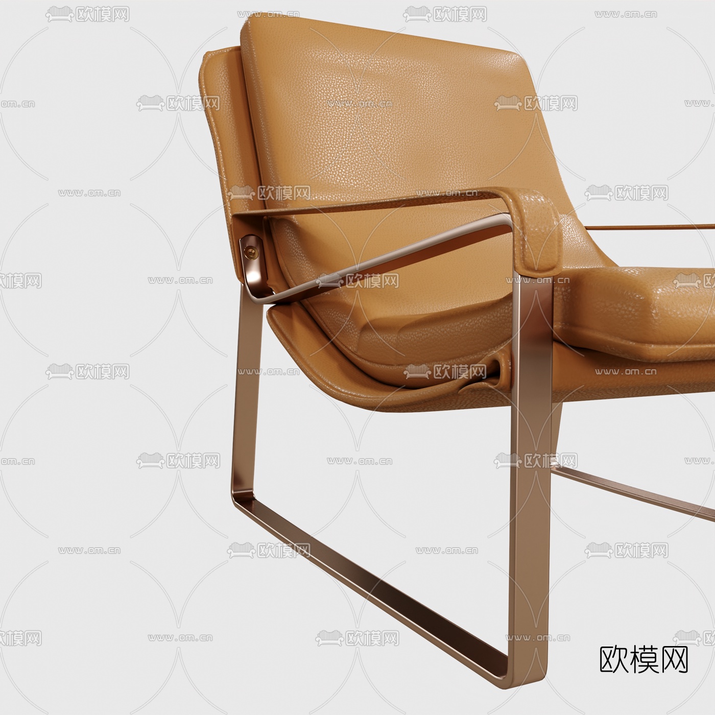 现代休闲躺椅3d模型