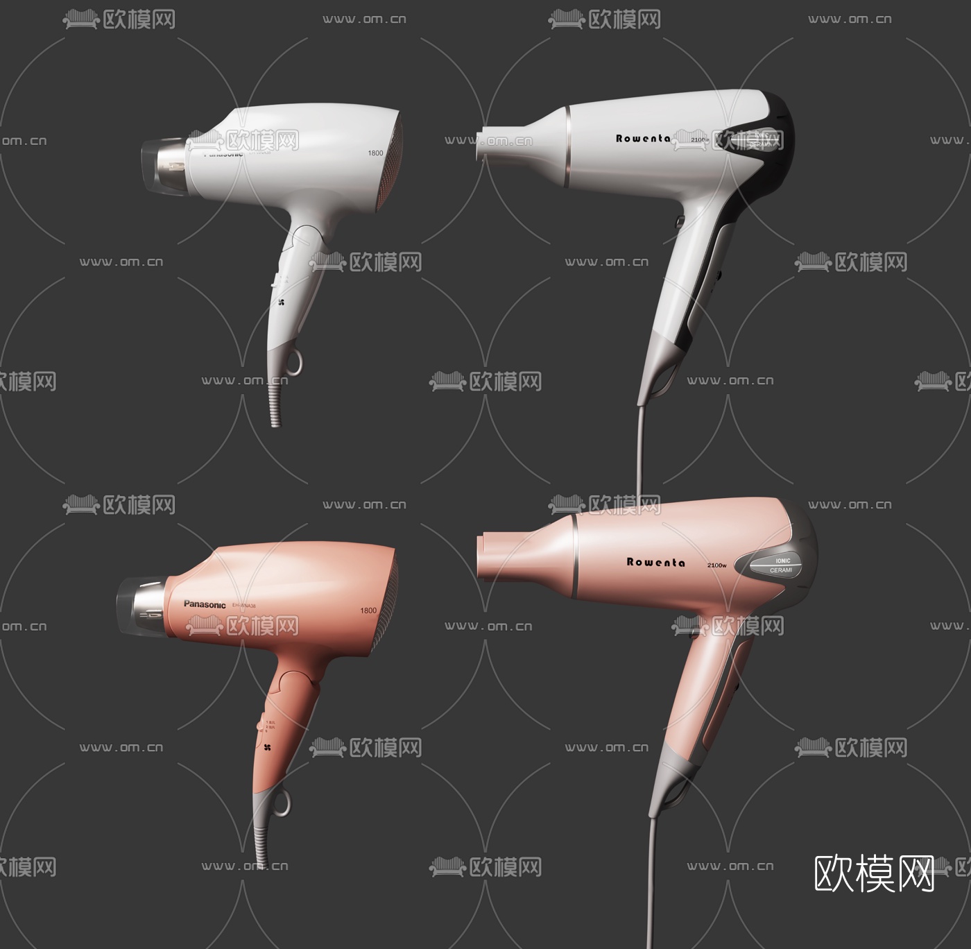 现代吹风机3d模型下载